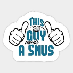 Snus Tobacco Nicotine substitute cigarette substitute non-smoker anti-smoking smoke-free smoker Sticker